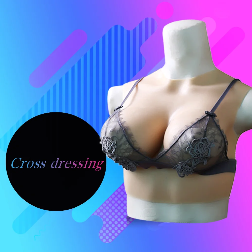 Freeme силиконовые груди круглый воротник короткая версия F чашки для Corssdresser и