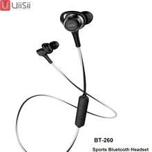 UiiSii bt260 Беспроводная bluetooth-гарнитура внутриканальные спортивные наушники-вкладыши с микрофоном для apple meizu xiaomi