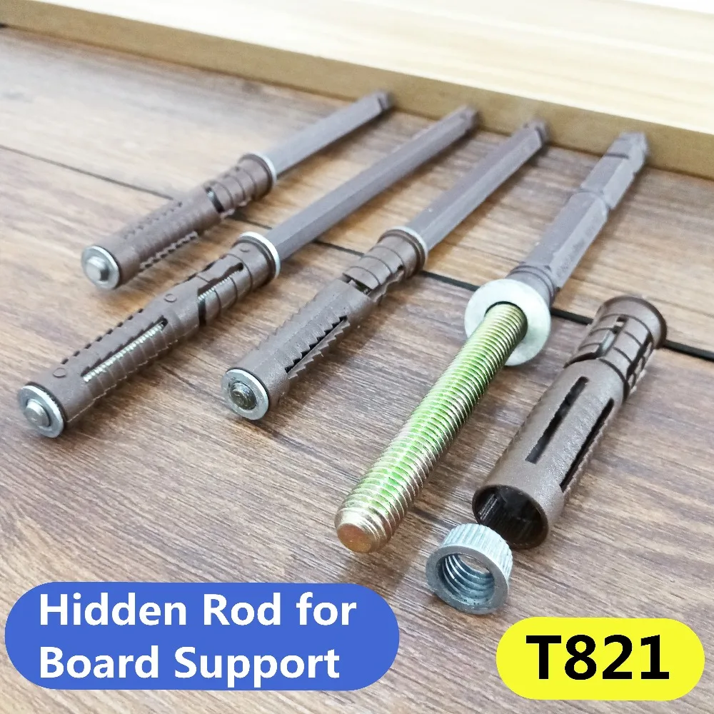 

Hidden Rod for Board Shelf Support Metal Shelf Bracket Hidden Floating Shelf Kit Concealed Wall Mounted Bracket #T821
