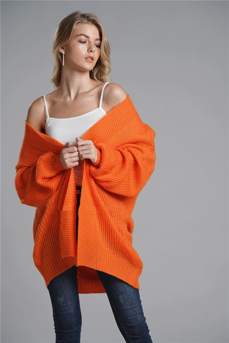 Women winter 2018 hot style baggy cardigan OL commuter sweater baggy round neck sweater wind sweater women sweater Women winter 2018 hot style baggy cardigan OL commuter sweater baggy round neck sweater wind sweater women sweater