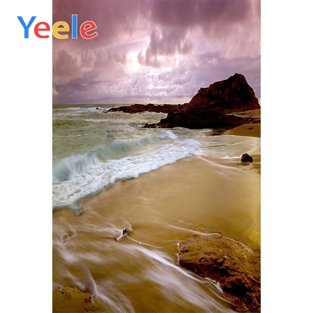 

Yeele Cloudy Seaside View Photographic Wedding Backdrops Island Beach Scene Photography Backgrounds Customized For Photo Studio