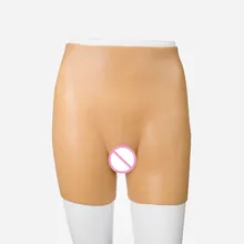 Реалистичные вагины трусики транссексуал Косплей Трансвестит Силиконовое нижнее белье для мужчин трико из латекса нижнее белье боди для мужчин