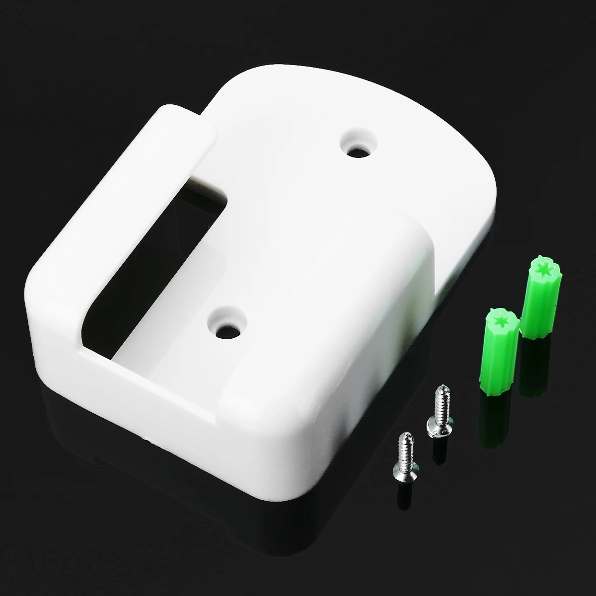 Universal White Air Conditioner TV Remote Control Holder Wall Mounted Box ABS Storage Rack with Screws
