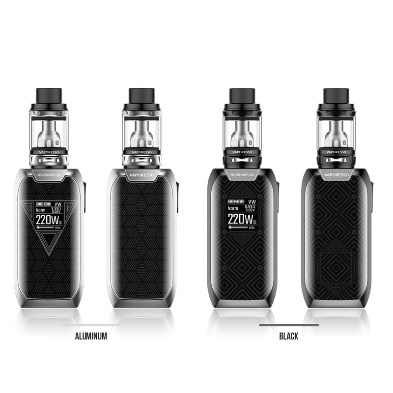 Оригинальный vaporesso Мститель Go комплект Box mod VAPE 220 Вт с 5000 мАч Батарея nrg бак 5 мл