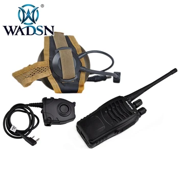 

WADSN Z-tactical zSelex TASC1 Headset + zPeltor PTT + Kenwood Baofeng 888s RADIO WZ028-DE-S112-KEN Airsoft Hunting Headphone
