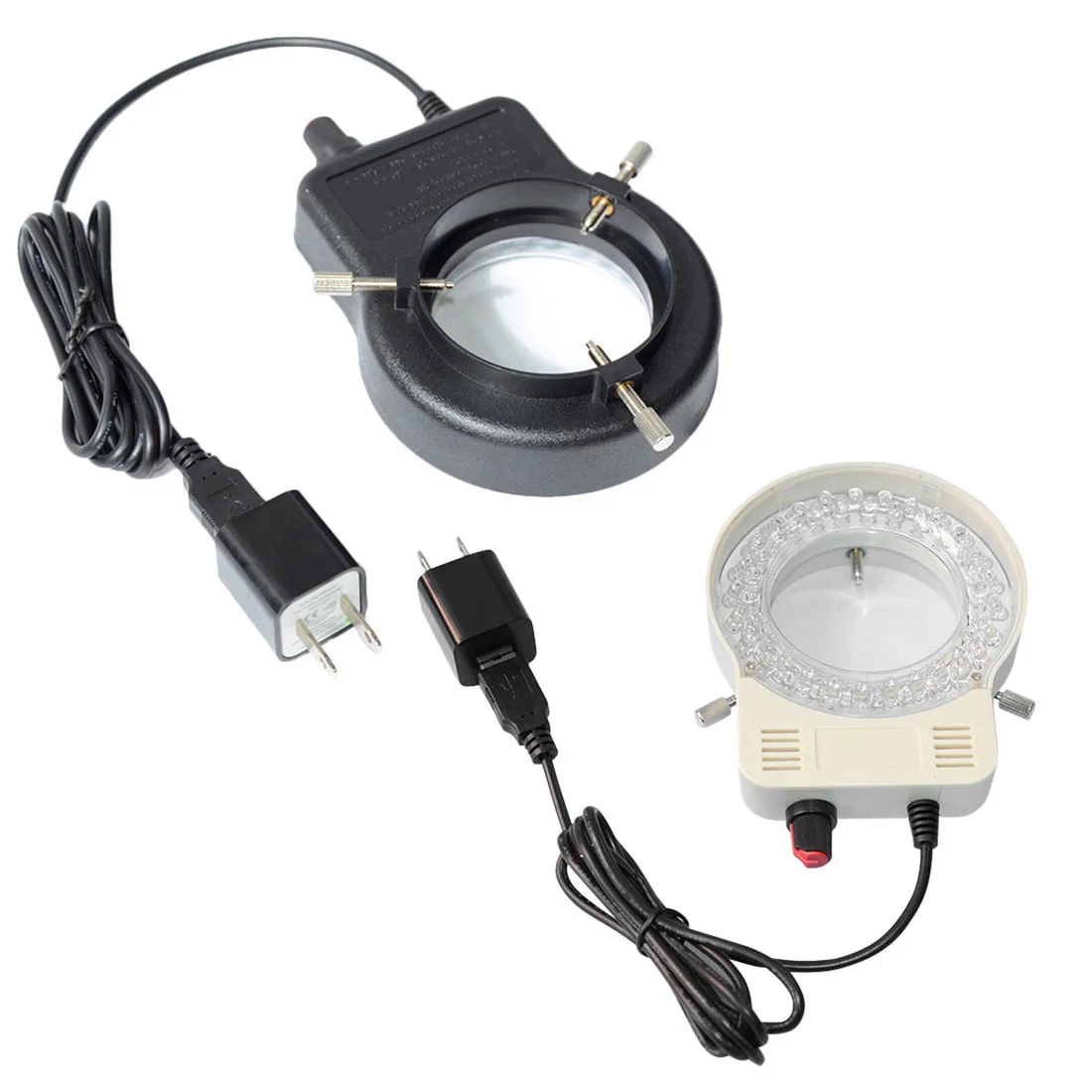 100V 250V 40000LM Microscope Adjustable USB LED Ring Light Illuminator