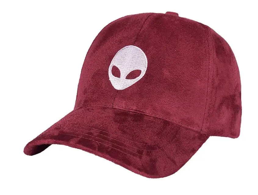 Высококачественная бейсбольная кепка alien для мужчин и женщин, фанаты UFO, черная, розовая замшевая бейсболка, кепка для мальчиков и девочек, Кепка в стиле хип-хоп