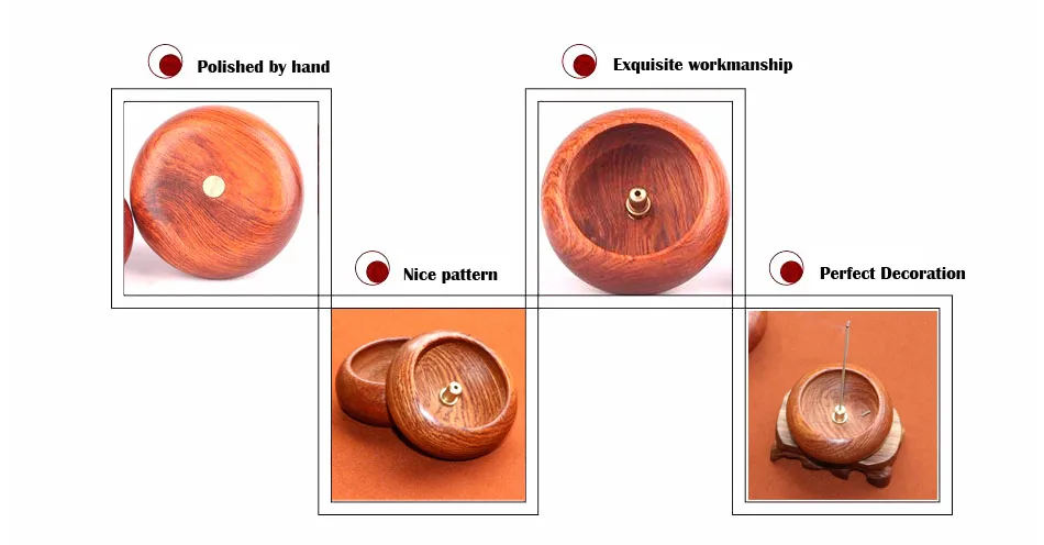 Бирма палисандр горелка для благовоний палочки с медной подставкой круглый деревянный держатель для благовоний домашний porta incienso курильница