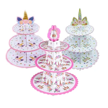 

Unicorn Party Supplies Cupcakes Holder Unicorn Cake Stand Candy Cake Display Stand Baby Shower Kids 1st Birthday Cake Decoration