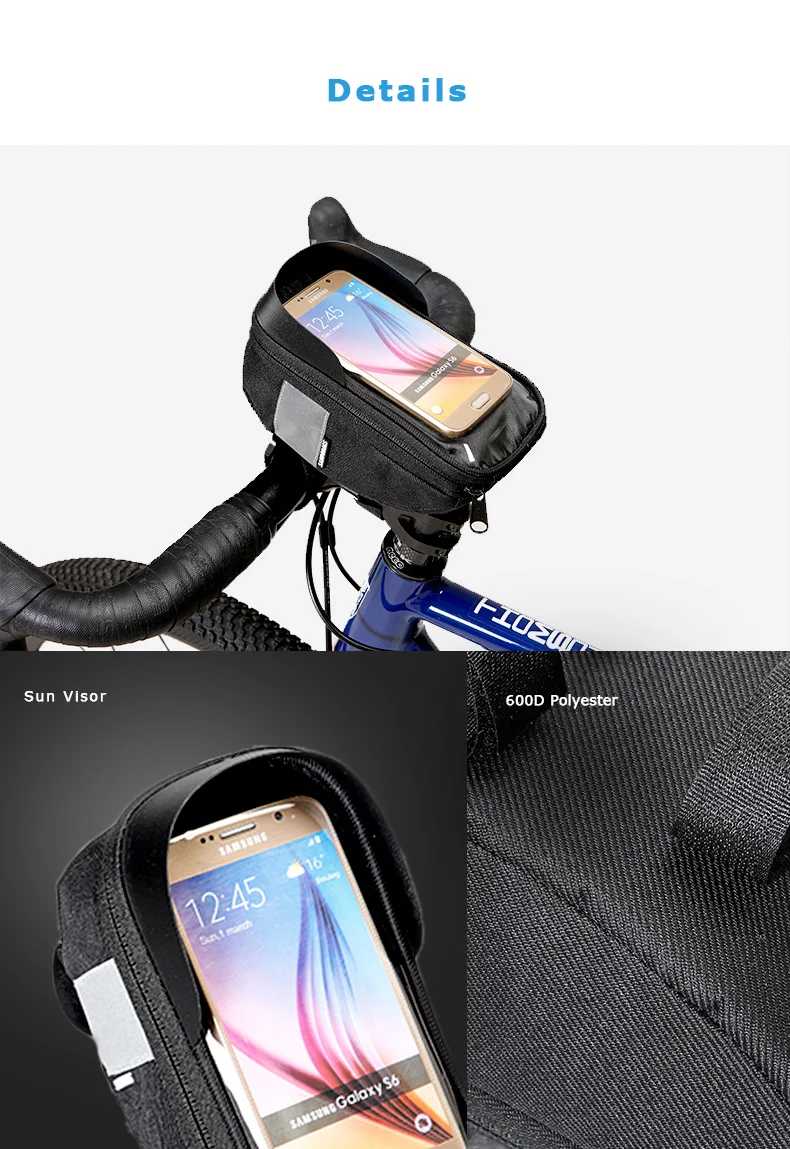 Multifunction Bike Handlebar Phone Bag Holder