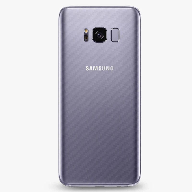 2 шт 3D прозрачный углеродного волокна Защитные пленки для samsung Galaxy S9+ S9 плюс S8+ Примечание 8 сзади Экран протектор не Стекло