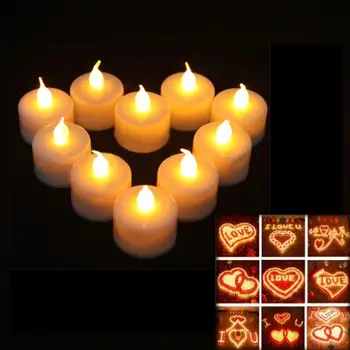 

by dhl or ems 240 pieces 12Pcs Flickering Christmas Flicker Flameless LED Tealight Tea Candles Light Battery Operated Wedding
