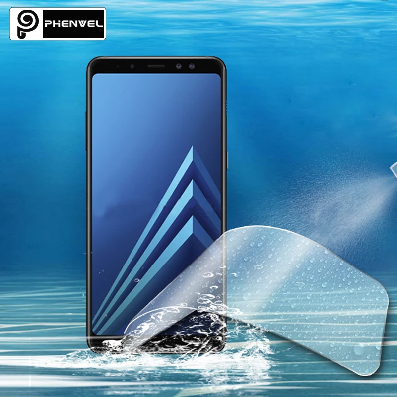 

Phenvel 3D screen protector for samsung galaxy A8 2018 flexible hydrogel film for samsung a8 plus 2018 gel protective film
