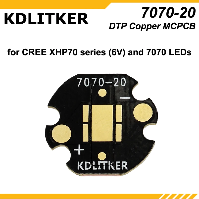 Kdlitker DTP Медь MCPCB для CREE XM Серии/XHP50/3535/5050/7070 светодиодов(5 шт