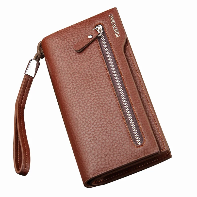 

Business Long Wallet for Men High-quality PU Leather Purses Multifunction Cash and Card Holder Pocket WBL33