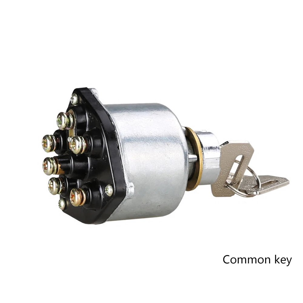 JK406 Car Truck Start Ignition Switch with 2 Keys Preheat Start Switch with  6 Wiring Points for Car Tractor Trailer|ignition switch|ignition start  switchcar start switch - AliExpress