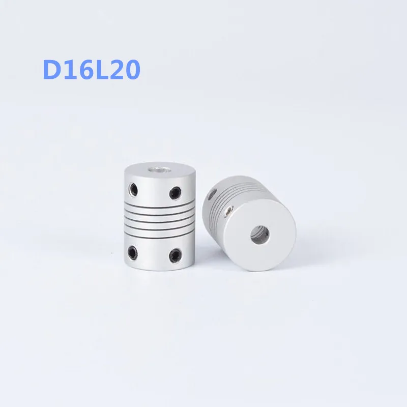 10 pieces/lot Flexible clamp screw coupler D16 L20 shaft coupling 3/4/5