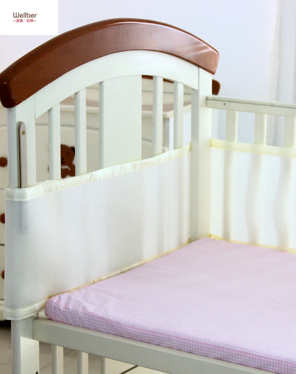 New! Free Shipping Baby Breathable Mesh Crib Bumper Baby Bedding Crib