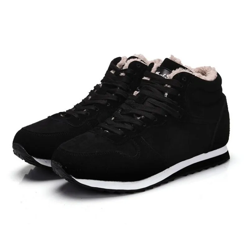

Winter Boots Men Leather Winter Warm Shoes Men Plus Size Tennis Sneakers For Winter Ankle Boots Male Warm Lovers Casual Botas 48