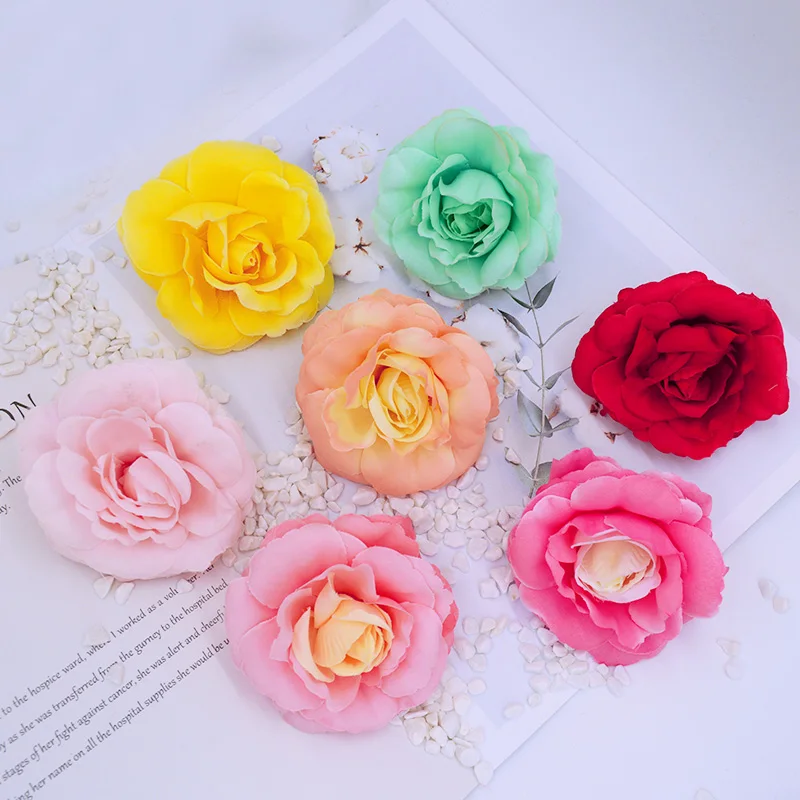 5pcs Silk Tea Buds Roses Christmas Home Decoration Bridal Accessories