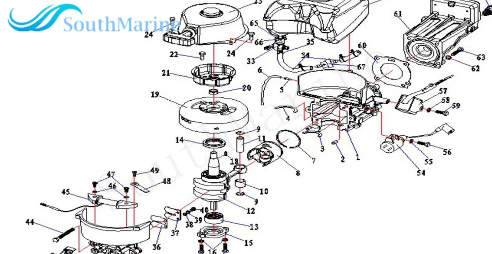 3F0-06153-00 3F0061530M 3F0-06153-01 Катушка зажигания для Tohatsu Nissan 2 тактный 3.5HP лодочный двигатель M3.5B2 M2.5A2