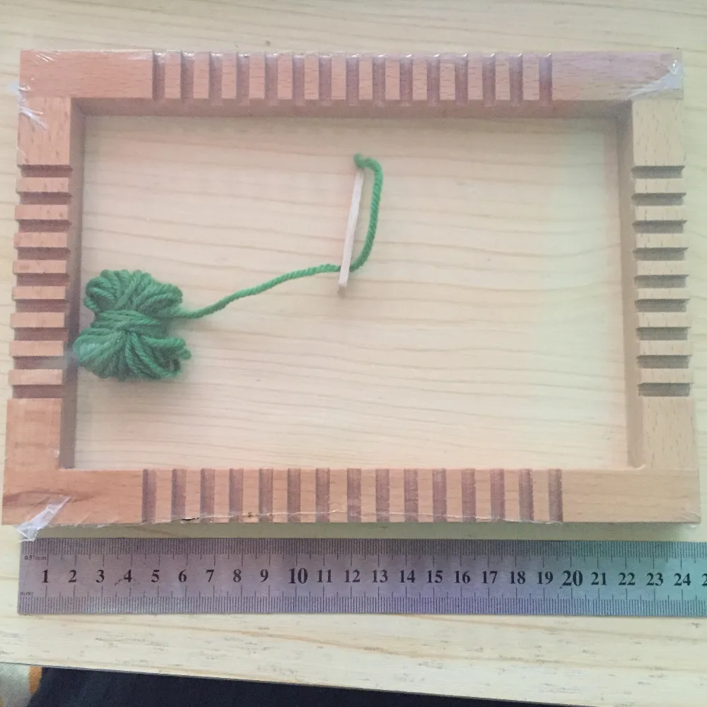 Простой и легкий Детский DIY вязальный инструмент деревянный ткацкий станок, шарф/шляпа креативный вязальный станок Деревянный инструмент S0106L