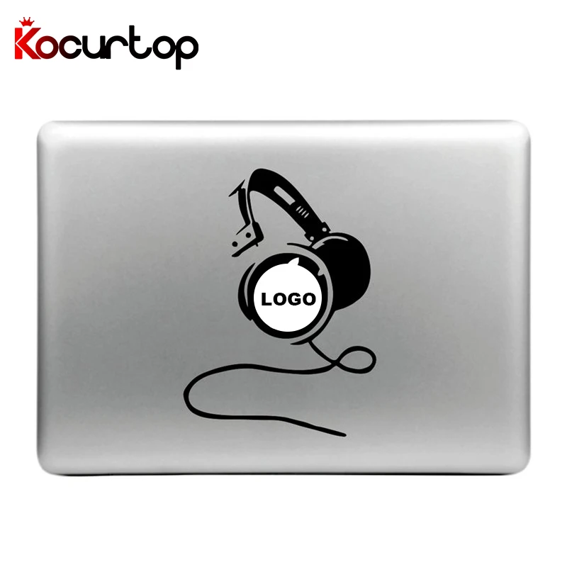 Fashion Laptop Sticker Vinyl Decal for Apple Macbook Air Pro 13 11 15 inch Cool Headphones Crown Funny Laptop Skin for Macbook
