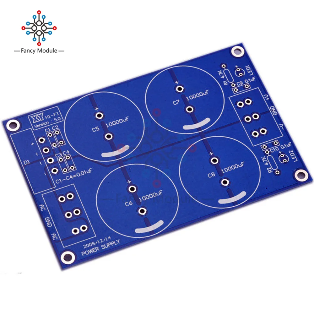 4*10000 мкФ/50 в выпрямитель фильтр блок питания для LM3886TF/TDA7293 PCB