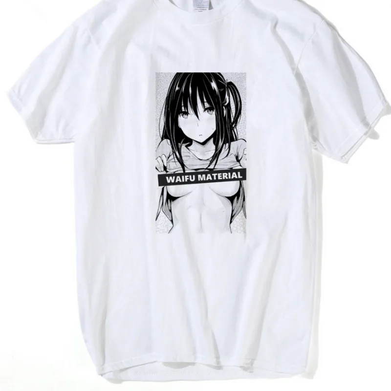 

Ahegao T shirt Men Summer Hip Hop O-Collar 100% Cotton Short Sleeve Casual Male T-shirt Unisex Tees