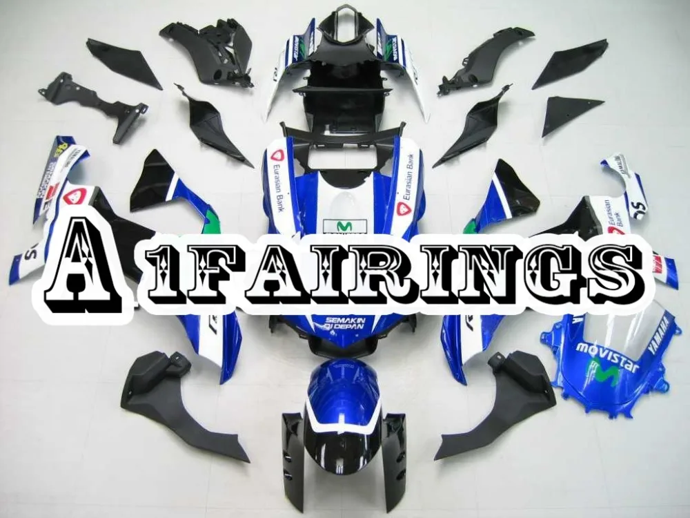 

Blue White Complete Sportbike Bodywork for Yamaha R1 Year 2015 2016 15 16 ABS Plastic Injection Motorbike Fairing Carenes Hull