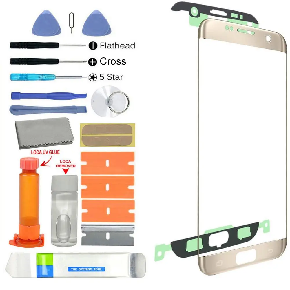 

Front Glass Screen Replacement Repair Tool Kit for Samsung Galaxy S7 Edge G935