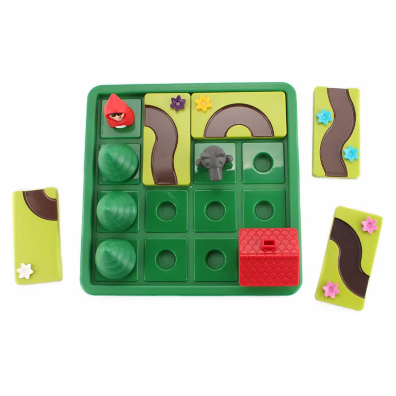 Comprar Nuevo juego de mesa de juego de rol sombrero rojo Lobo rompecabezas para padres juguete de entrenamiento de pensamiento lógico juego de escritorio Dropshipping 038