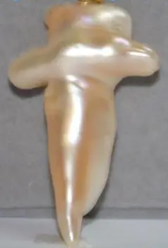 

free shipping >>>>noble jewelr big baroque natural 925 silver pearl south sea pendant