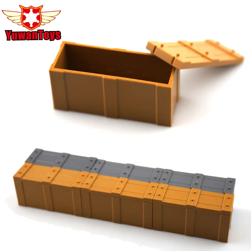 5pcs lot Armory Weaponry Box City Block Mini box Military Modern War Swat Police Figures Building