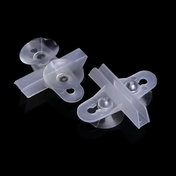 

5pcs Aquarium Fish Tank Divider Suction Cup Divider Plastic Sheet Holder Set New