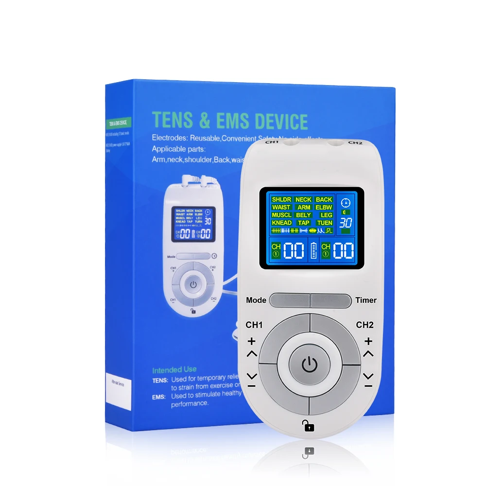 Электронный импульсный массажер Tens EMS массажер электрический стимулятор мышц нерва/низкочастотное физиотерапевтическое устройство
