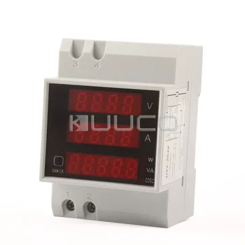 

Digital Meter AC80~300V Multimeter 5in1 Voltmeter/Voltmeter/Active Power Meter/Apparent Power Meter/Power Factor Tester Meter