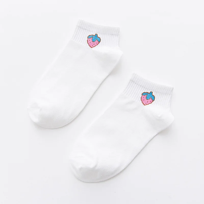 Женские брендовые хлопковые носки с героями мультфильмов Harajuku, женские милые носки для скейтборда, хипстерские модные короткие носки с животным принтом - Цвет: 8