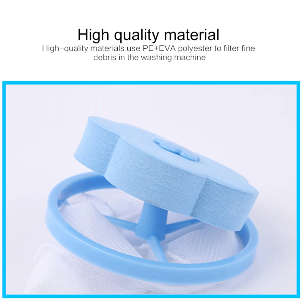 Reusable Washing Machine Accessories Lint Filter Bag Cleaning Balls Laundry Balls Discs Dirty Fiber Collector Filter Mesh Pouch