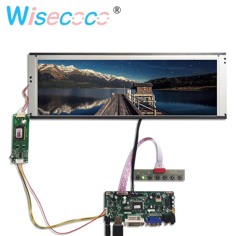 Lcd com Placa de Controlador Inch 2 Ccfl Backlight Lcd Painel Dvi Vga 14.9 Lta149b780f 1280×390 20pin
