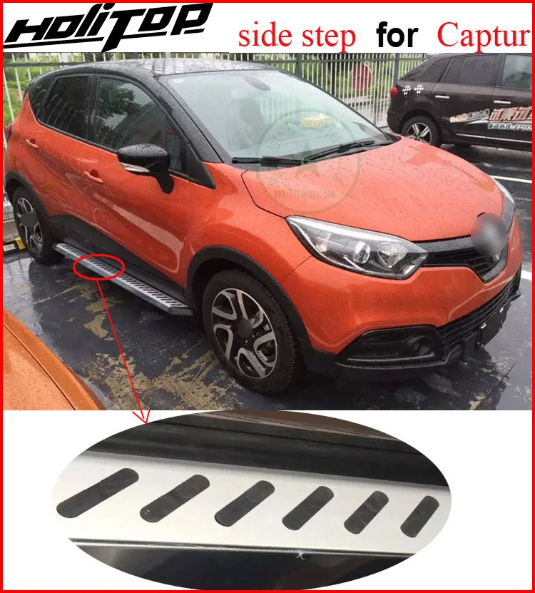 

running board foot step pedal side step nerf bar for Renault Captur Kaptur, hot sale China,aluminum alloy+ABS,Asia free shipping