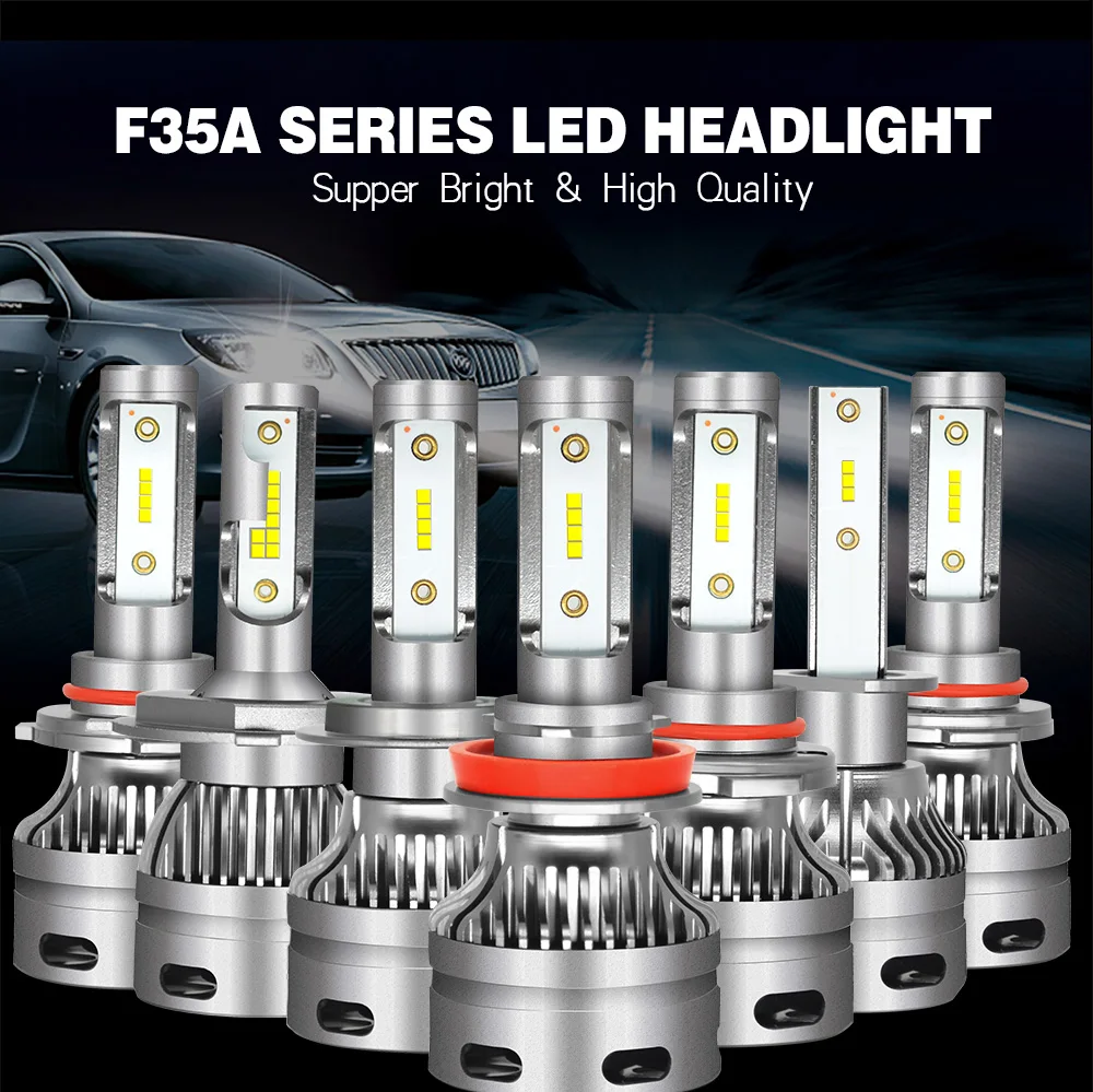 

2PCS 12V high brightness LED car far and near headlight 60W / set DC9-32V voltage 6400LM H1 H4 H7 H11 9005 9012 car light.