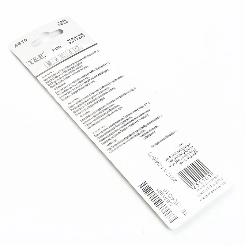 10 шт./лот AG10 LR1130 LR1131 389 кнопки батареи mp3 плееры игрушки часы щелочные