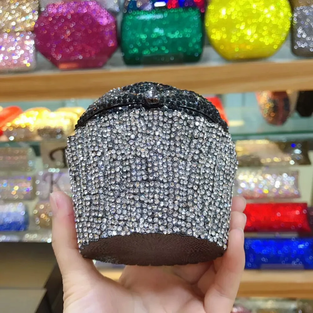 Женские вечерние сумки Laides прозрачный бриллиант формы торта кошельки модные круглые свадебные коробки клатчи кошелек через плечо сумка-мессенджер