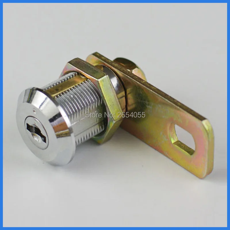 5 pcs 22mm anti drilled quarter turned flat key cam lock tool