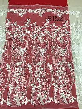 

Latest African French Lace Fabric High QualityTulle Lace Fabric For Wedding Z-han81912