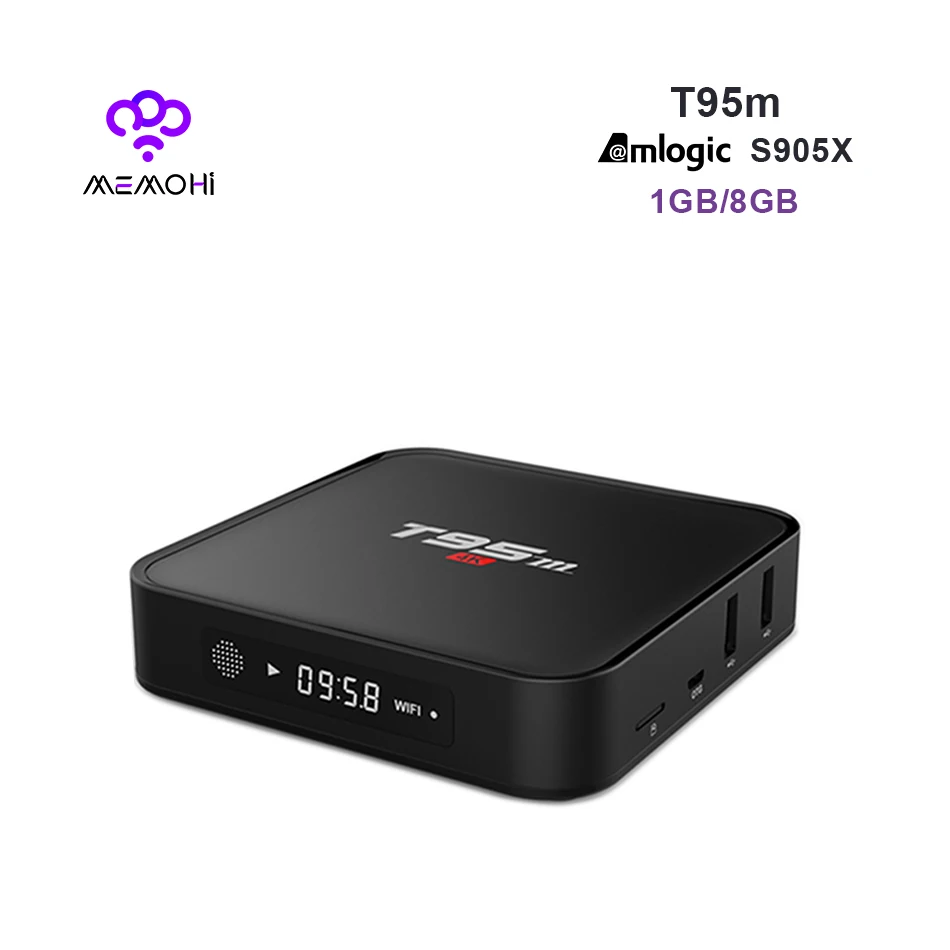 Memobox T95M Android 6.0 ТВ коробка 4 К Amlogic S905X 4 ядра DDR3 1 г flash 8 г hdmi 2.0 4 К Airplay DLNA предварительно установленных телеприставки