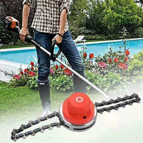 Garden Grass Cutter 65Mn Trimmer Head Coil Chain Brush Mover For Lawn Mower DIY Send in Random Color