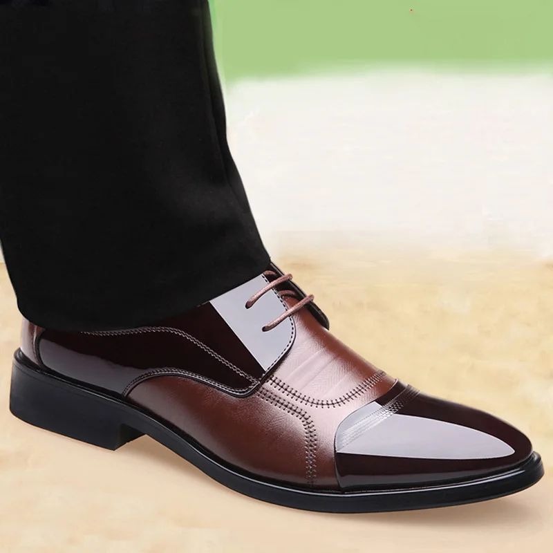 Dwayne New Spring Fashion Oxford Business Men Dress Shoes High Quality Soft Casual Breathable Men's Flats Zip Men's Suit Shoes Dwayne New Spring Fashion Oxford Business Men Dress Shoes High Quality Soft Casual Breathable Men's Flats Zip Men's Suit Shoes