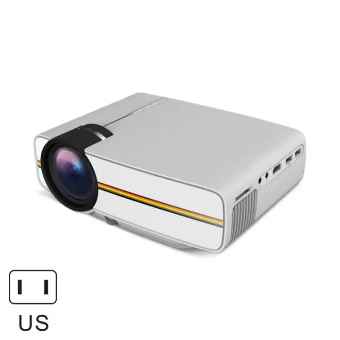 Мини бытовой проектор HD 1080P Мультимедиа светодиодный видеопроектор AS99